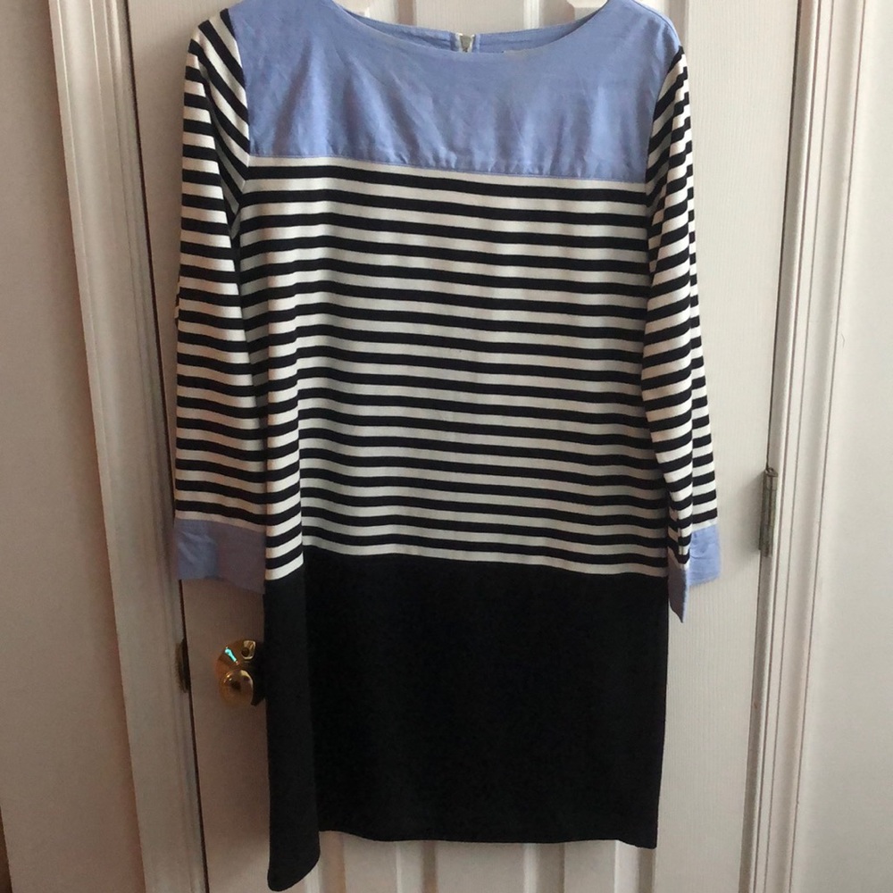 LOFT black and white shirt dress